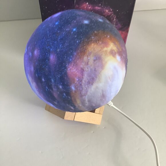 Mind Glowing Moon Lamp Kids Night Light Galaxy Lamp 4.7” 16 Colors LED 3D Works - Picture 5 of 11
